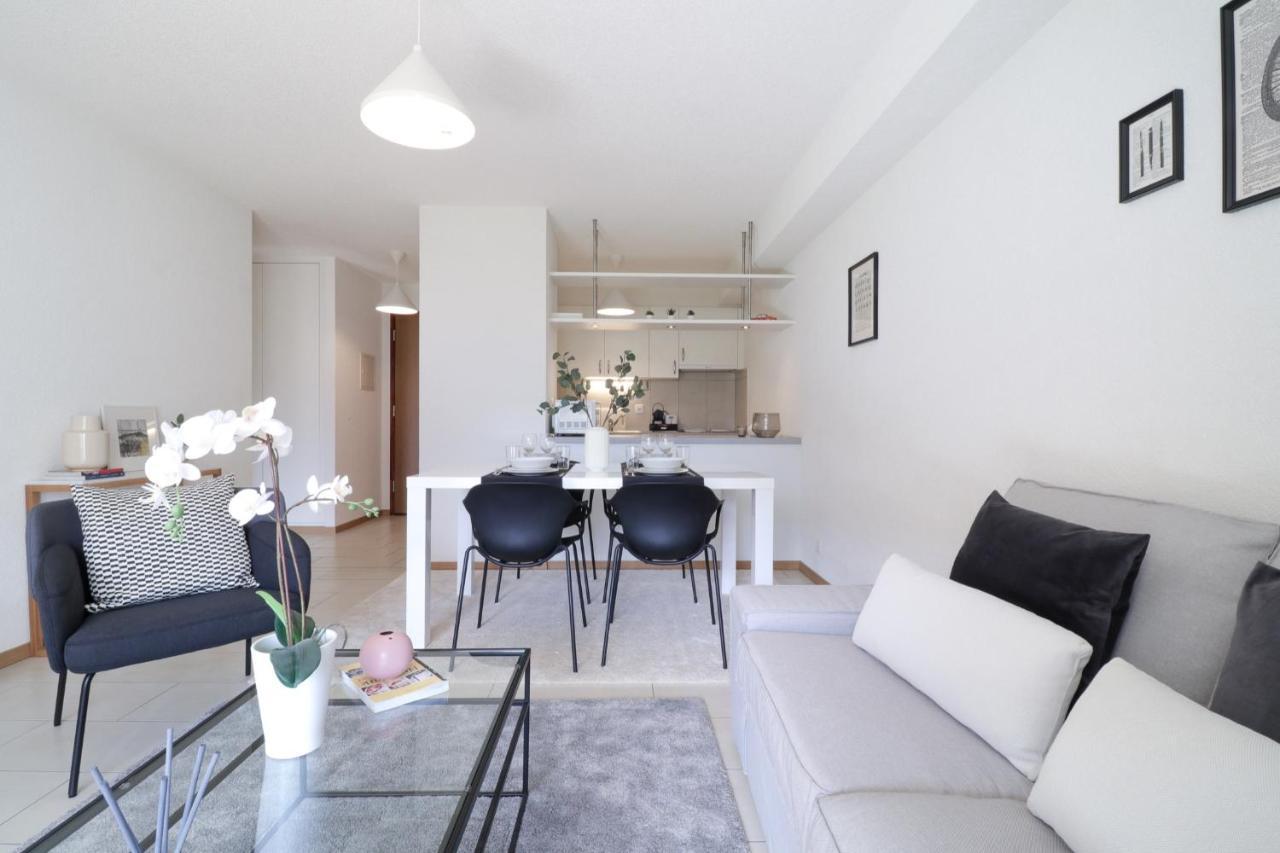 Modern Apartment Close To Martigny Train Station Exterior photo